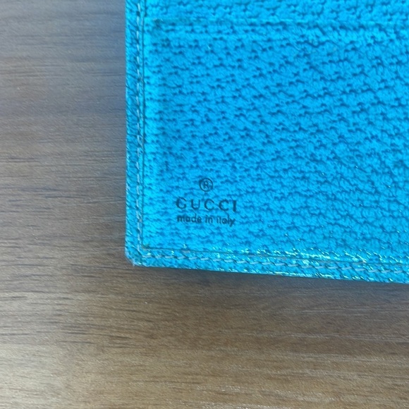Gucci brown monogram canvas and leather studded compact wallet - Picture 6 of 13